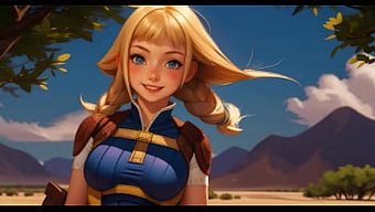 Final Fantasy Xii'Den Ai Tarafından Üretilen Penelo'Nun Yer Aldığı Bir Videoda Animasyonlu Yüz Cumshot