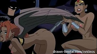 Genç Adalet, Süper Kahraman Megan Ile Hd Hentai Videosunda Karşılaşıyor